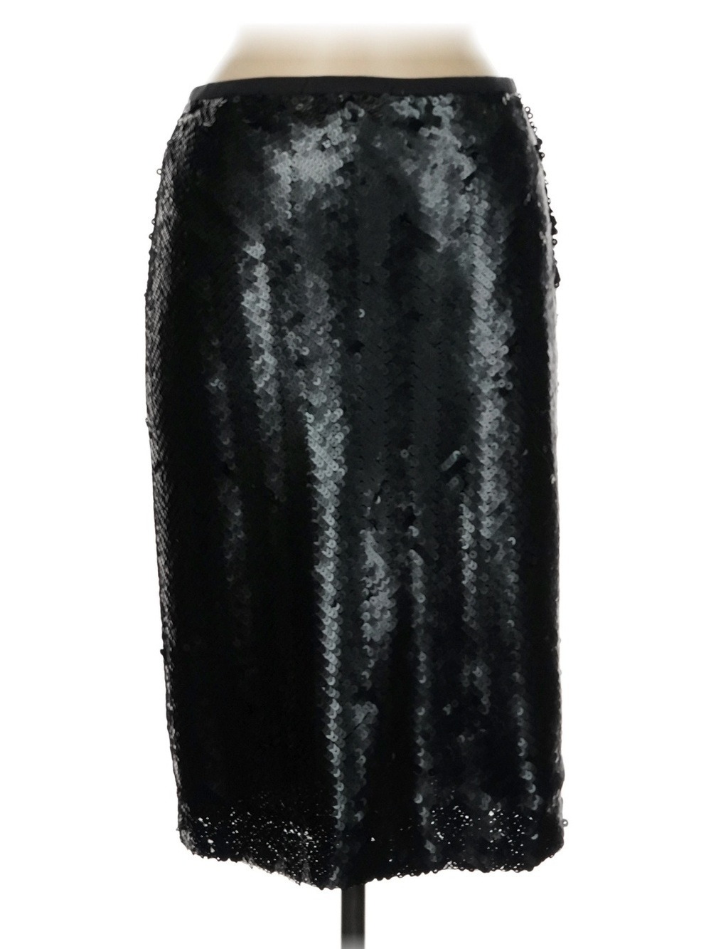 NWT! J. Crew Midnight Sequin Herringbone Pencil Skirt. Size 8. - Picture 3 of 12